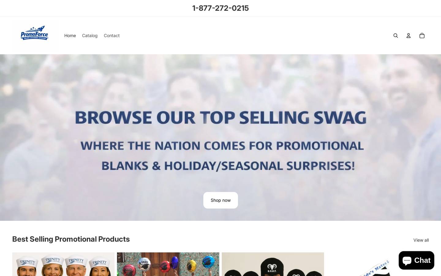 promoforce.net homepage screenshot