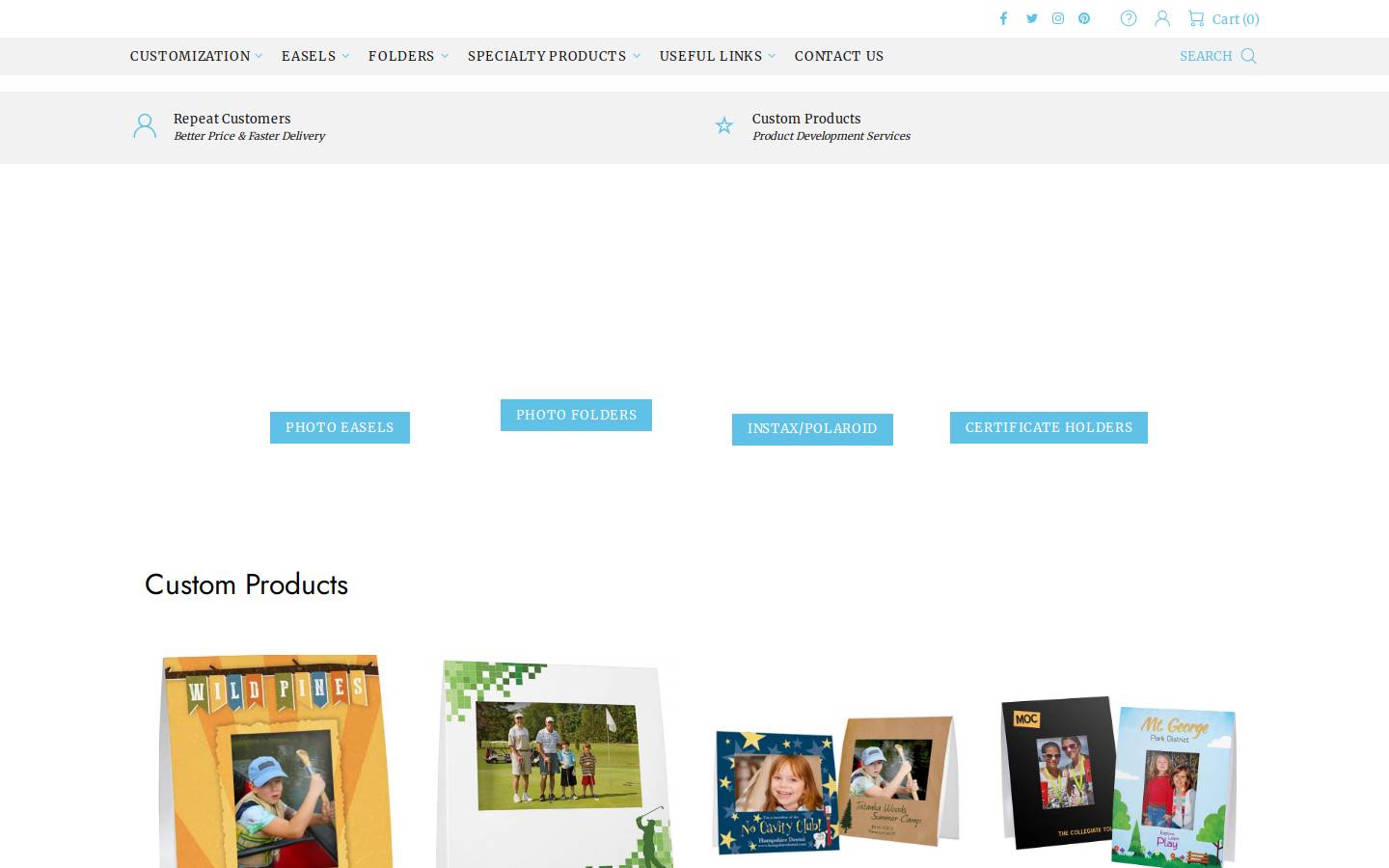 promoframes.com homepage screenshot