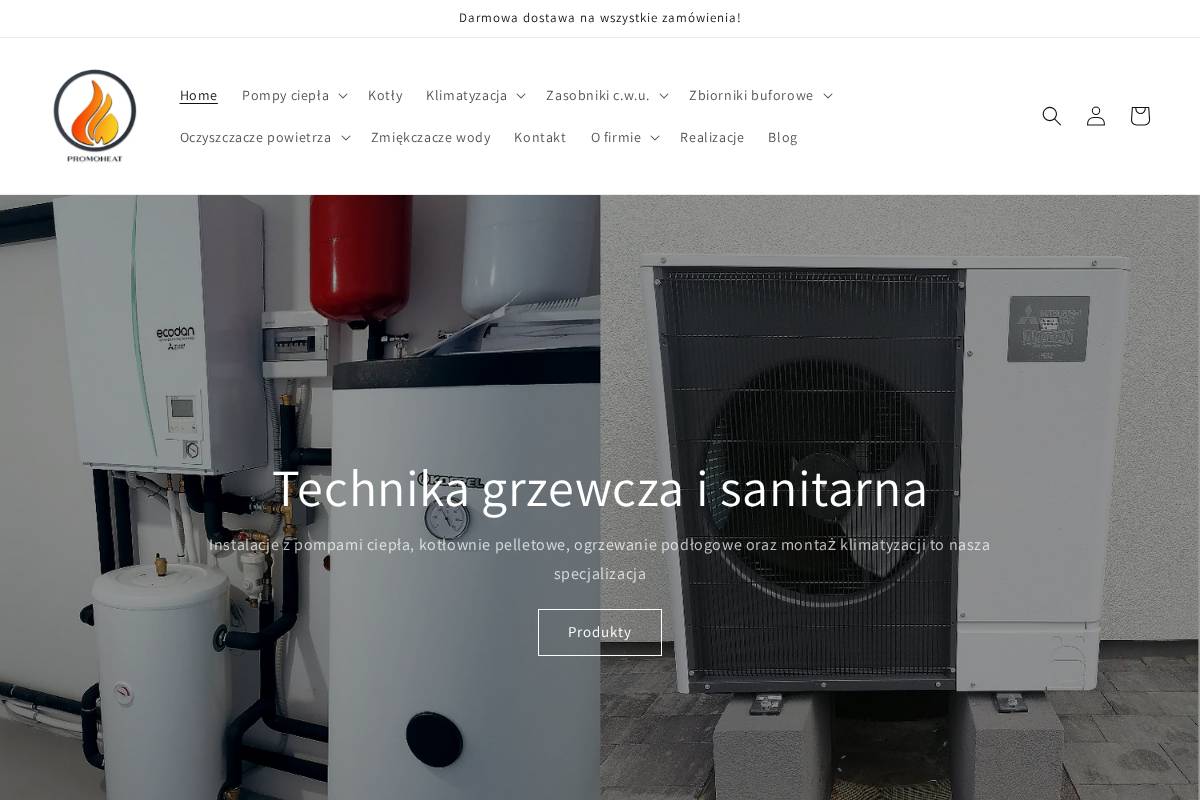 promoheat.pl homepage screenshot