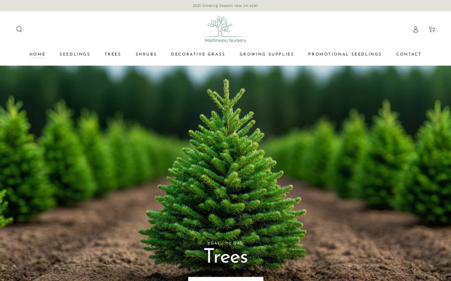 promotionalseedlings.com homepage screenshot