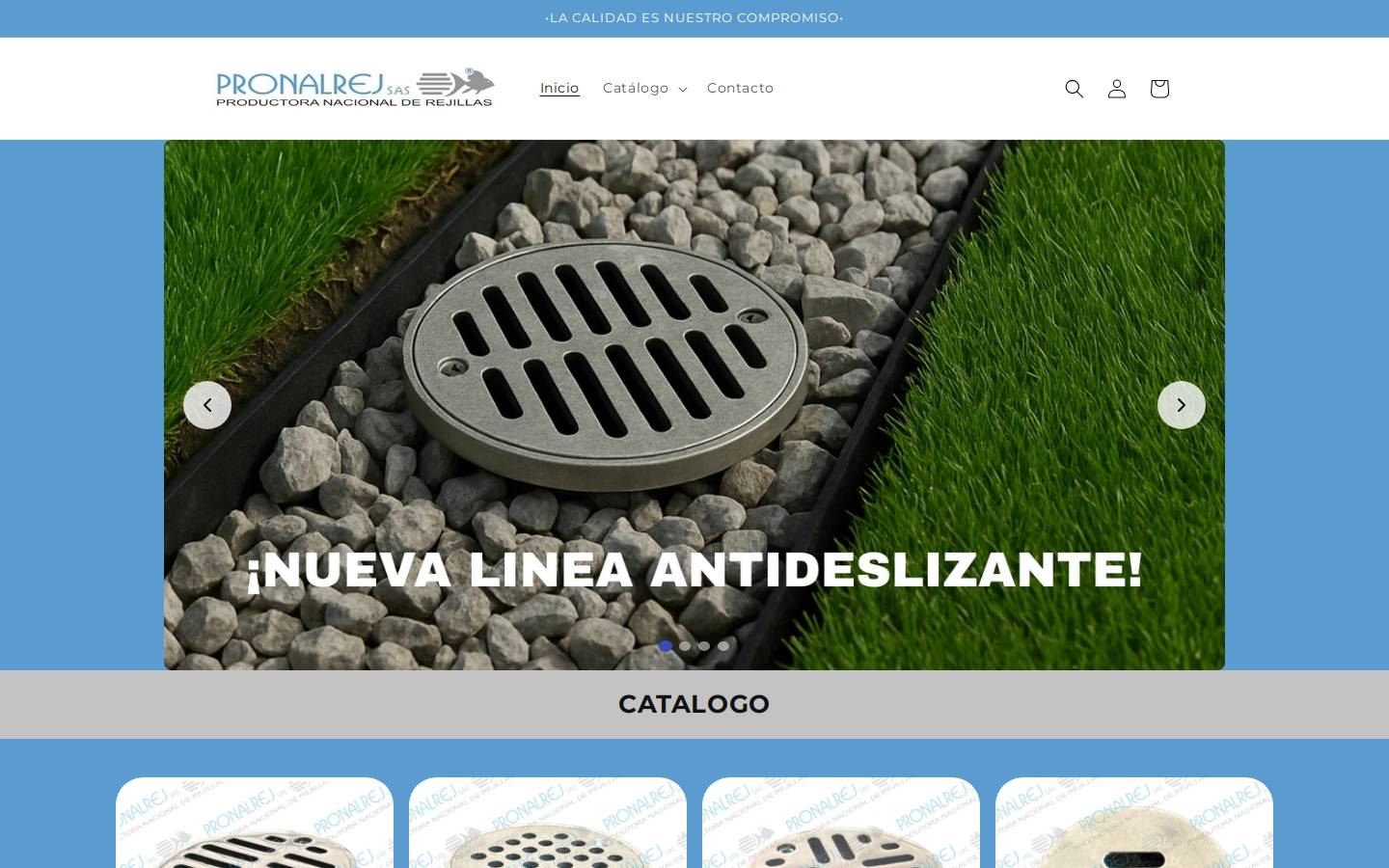 pronalrej.com homepage screenshot