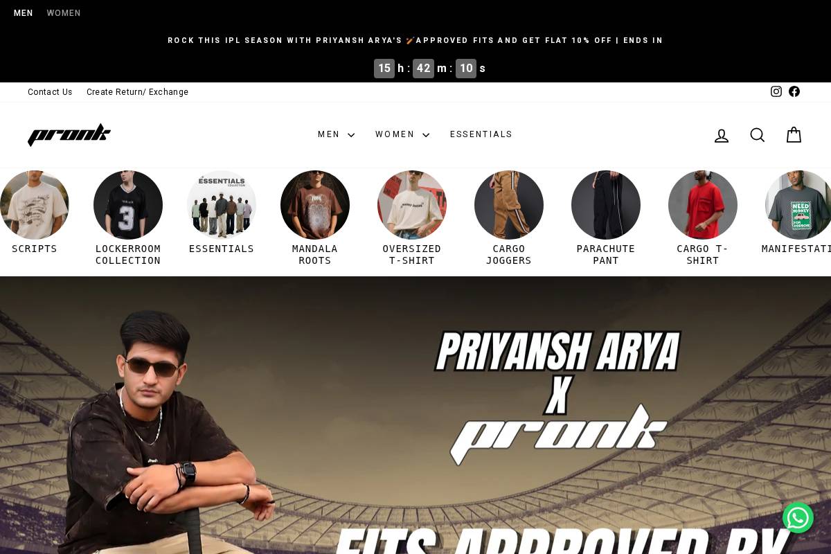 Pronk homepage screenshot