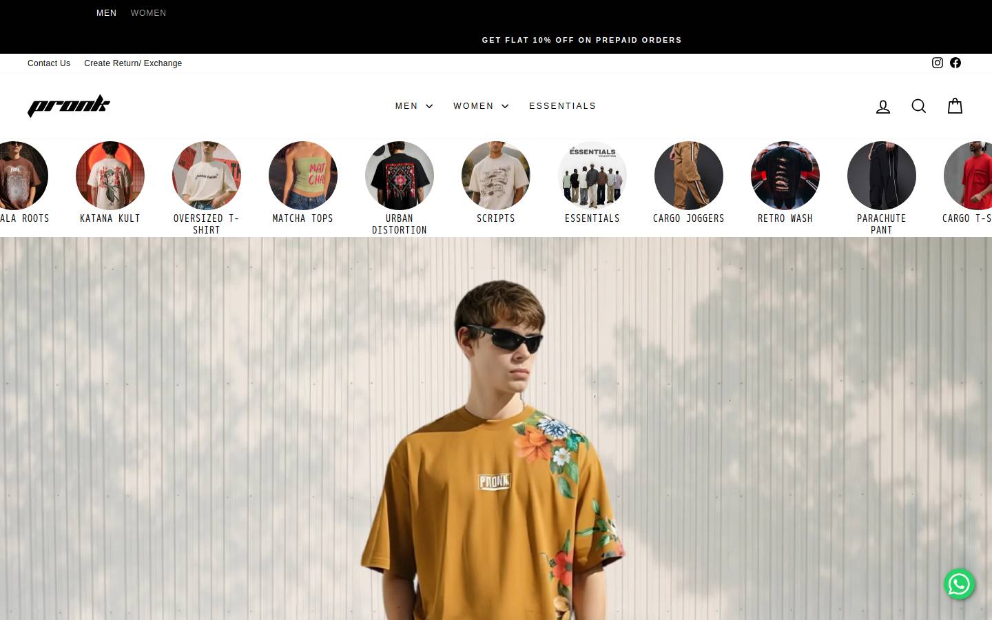 pronkofficial.com homepage screenshot