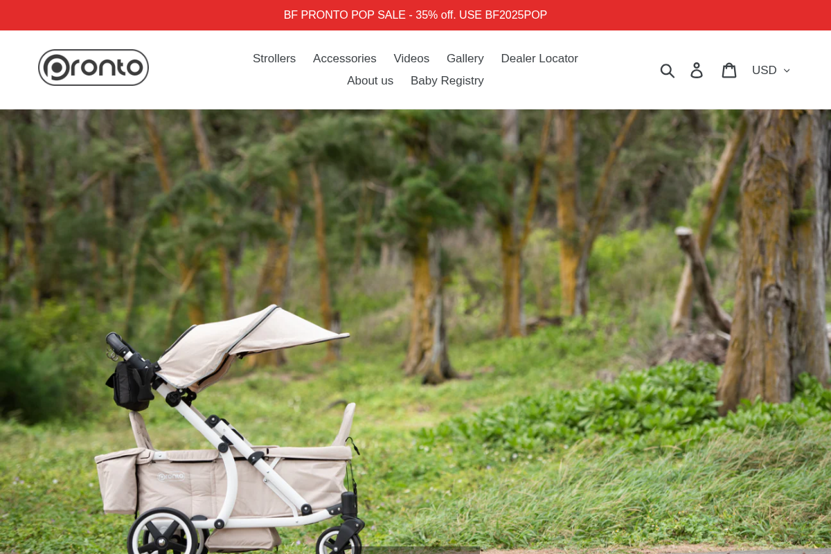 Pronto USA homepage screenshot