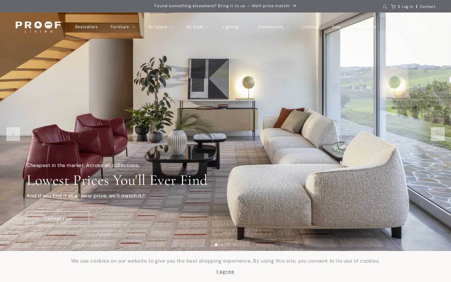 Proof homepage screenshot