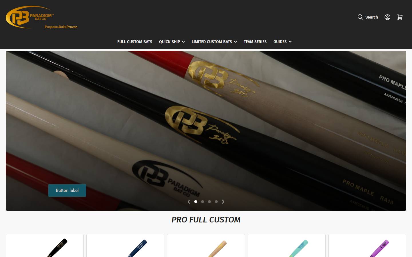 proofbatcompany.com homepage screenshot