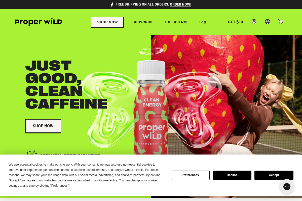 properwild.com homepage screenshot