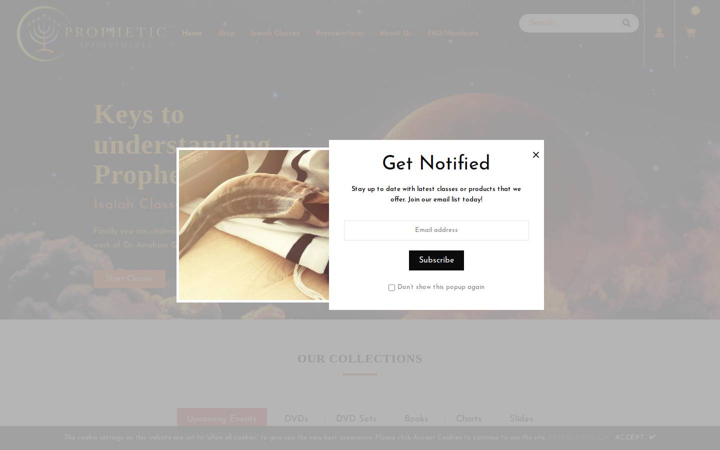 propheticappointments.com homepage screenshot