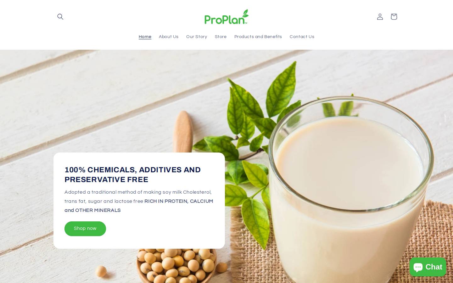 proplannutrition.com homepage screenshot