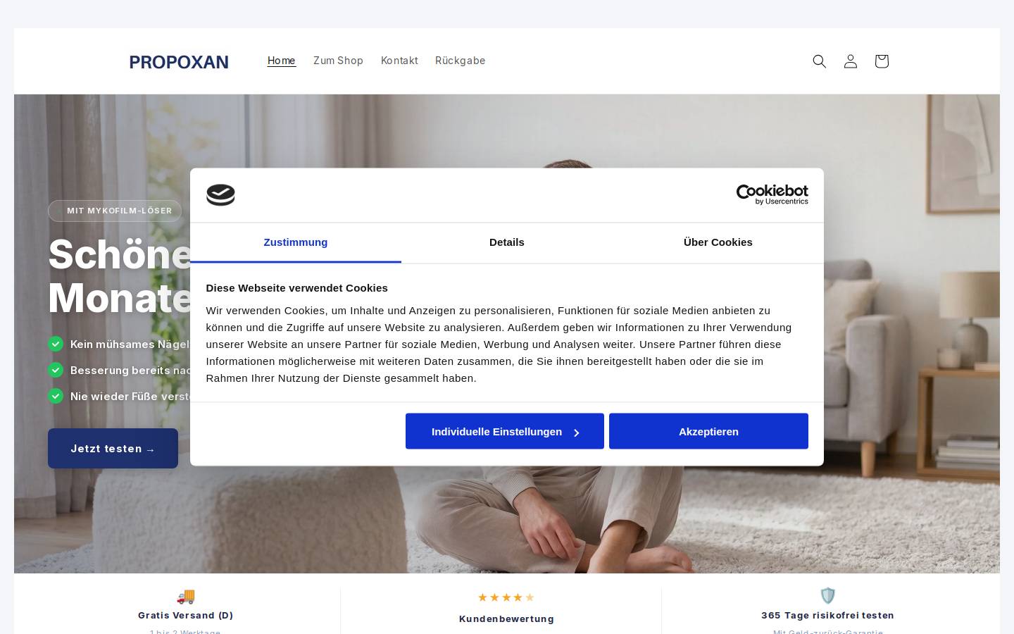 Propoxan homepage screenshot