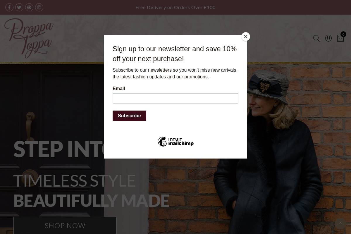 Proppatoppa homepage screenshot