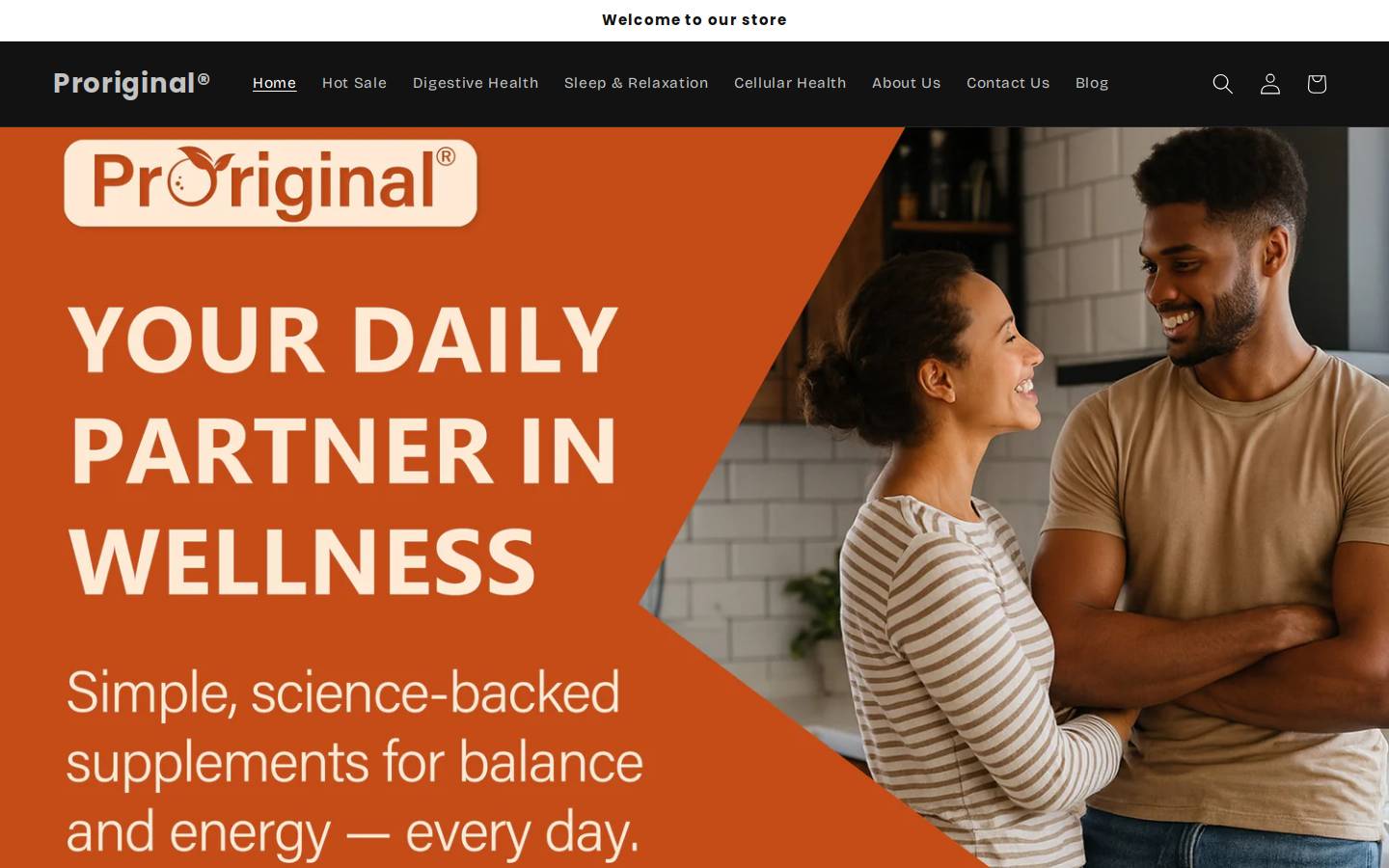 proriginalhealth.com homepage screenshot