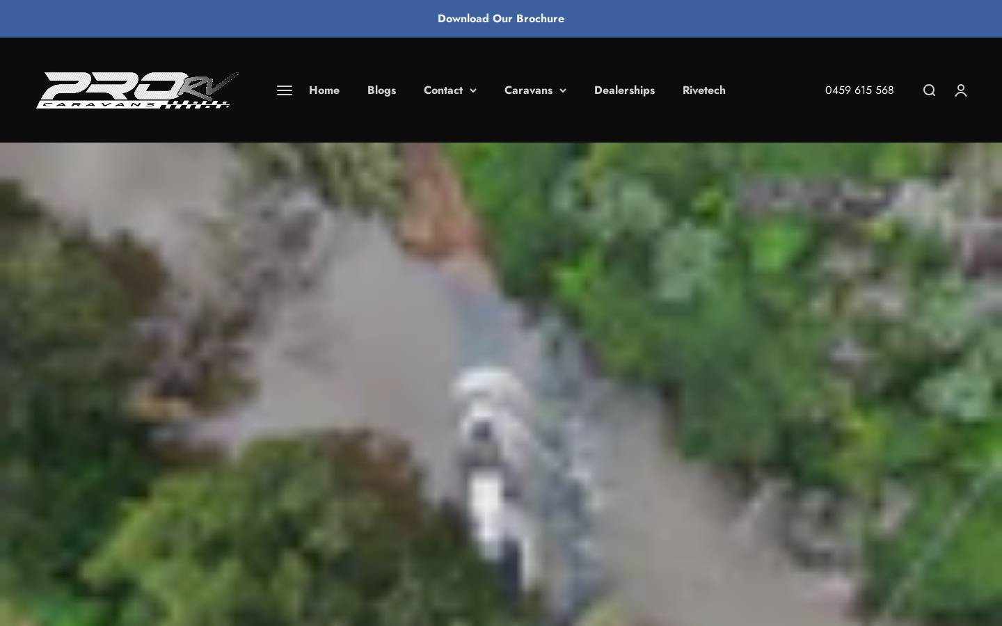 prorvcaravans.com.au homepage screenshot