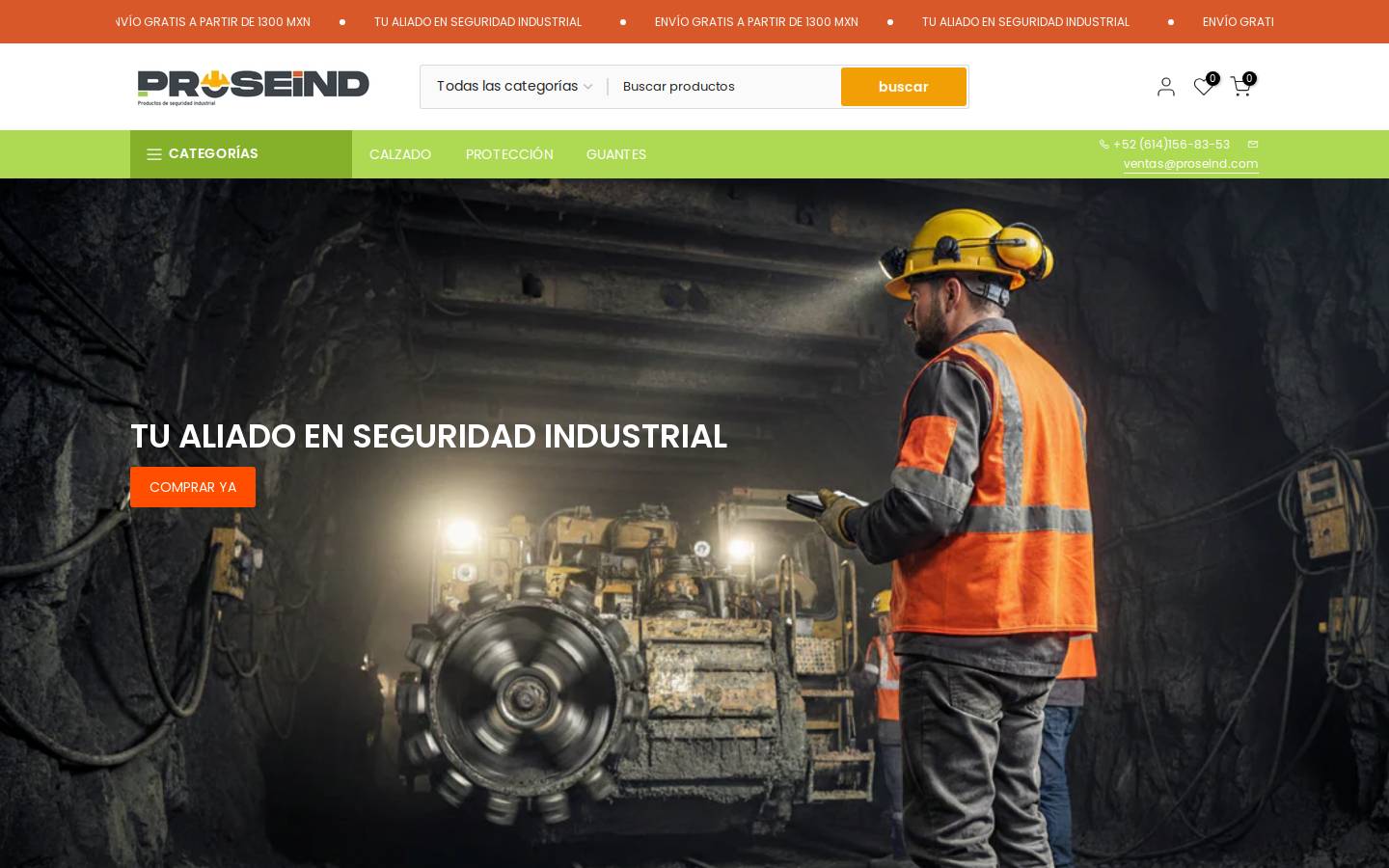 proseind.com homepage screenshot