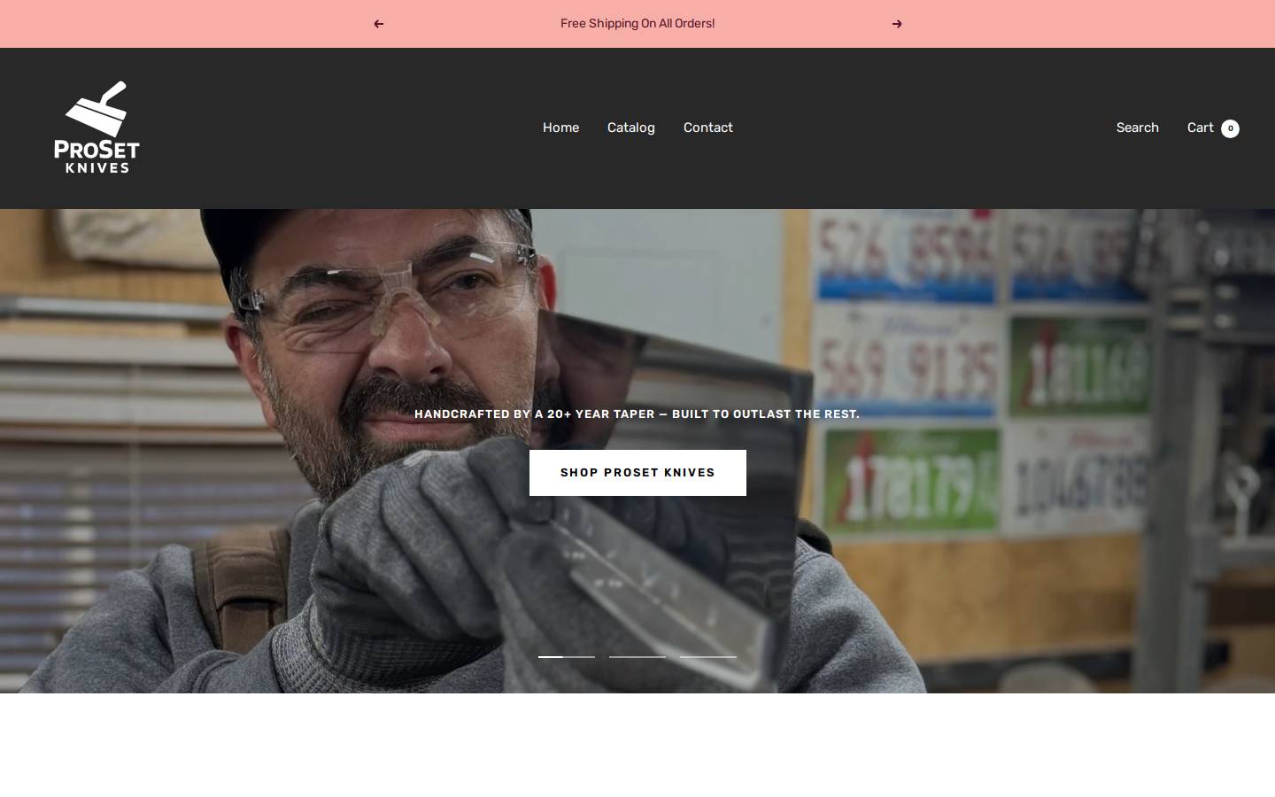 prosetknives.com homepage screenshot