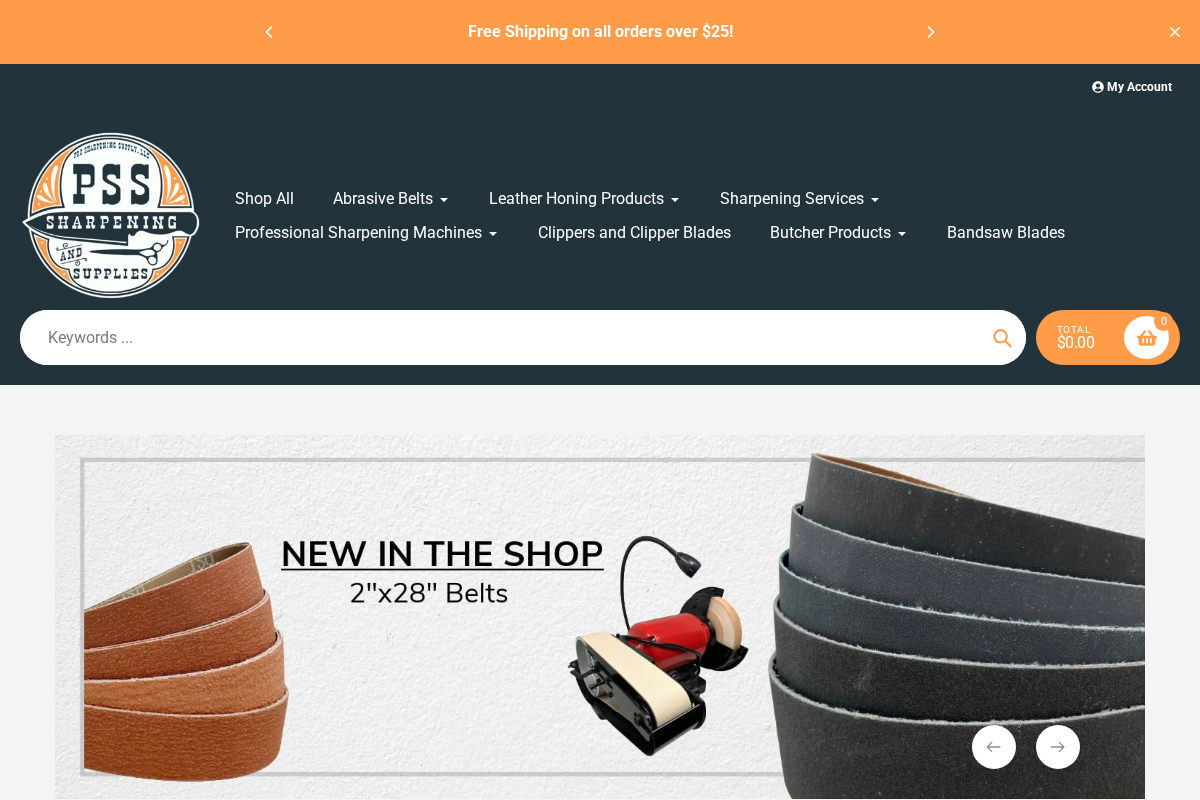 prosharpeningsupply.com homepage screenshot