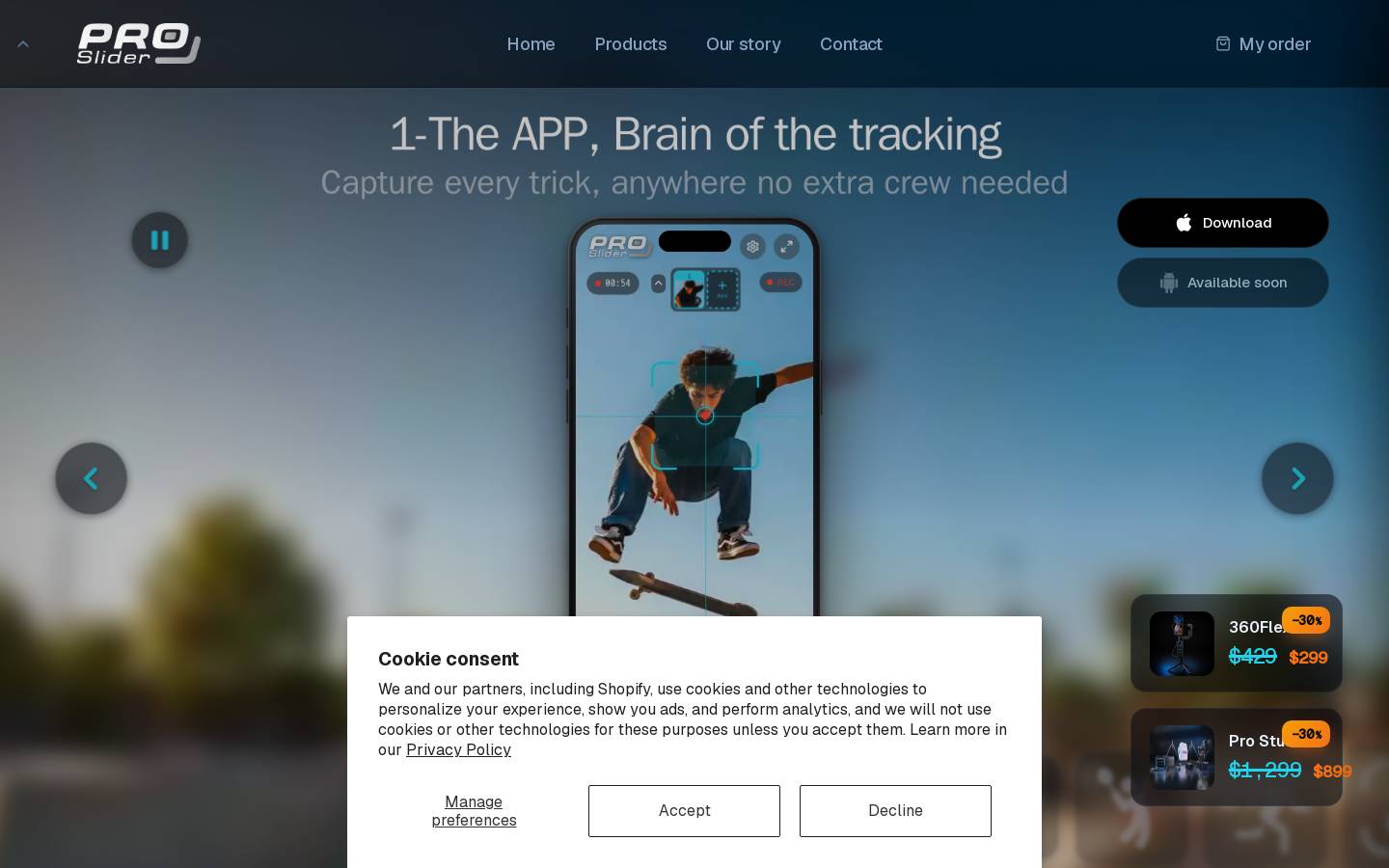 proslider.com homepage screenshot