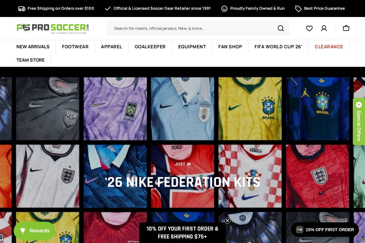 Pro Soccer - Official homepage screenshot
