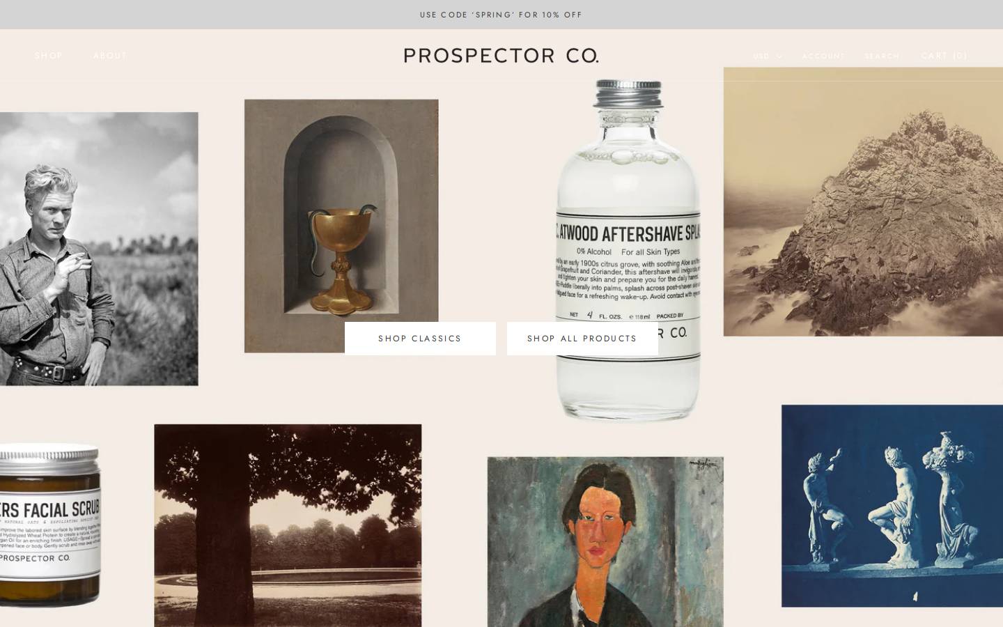 prospectorco.com homepage screenshot