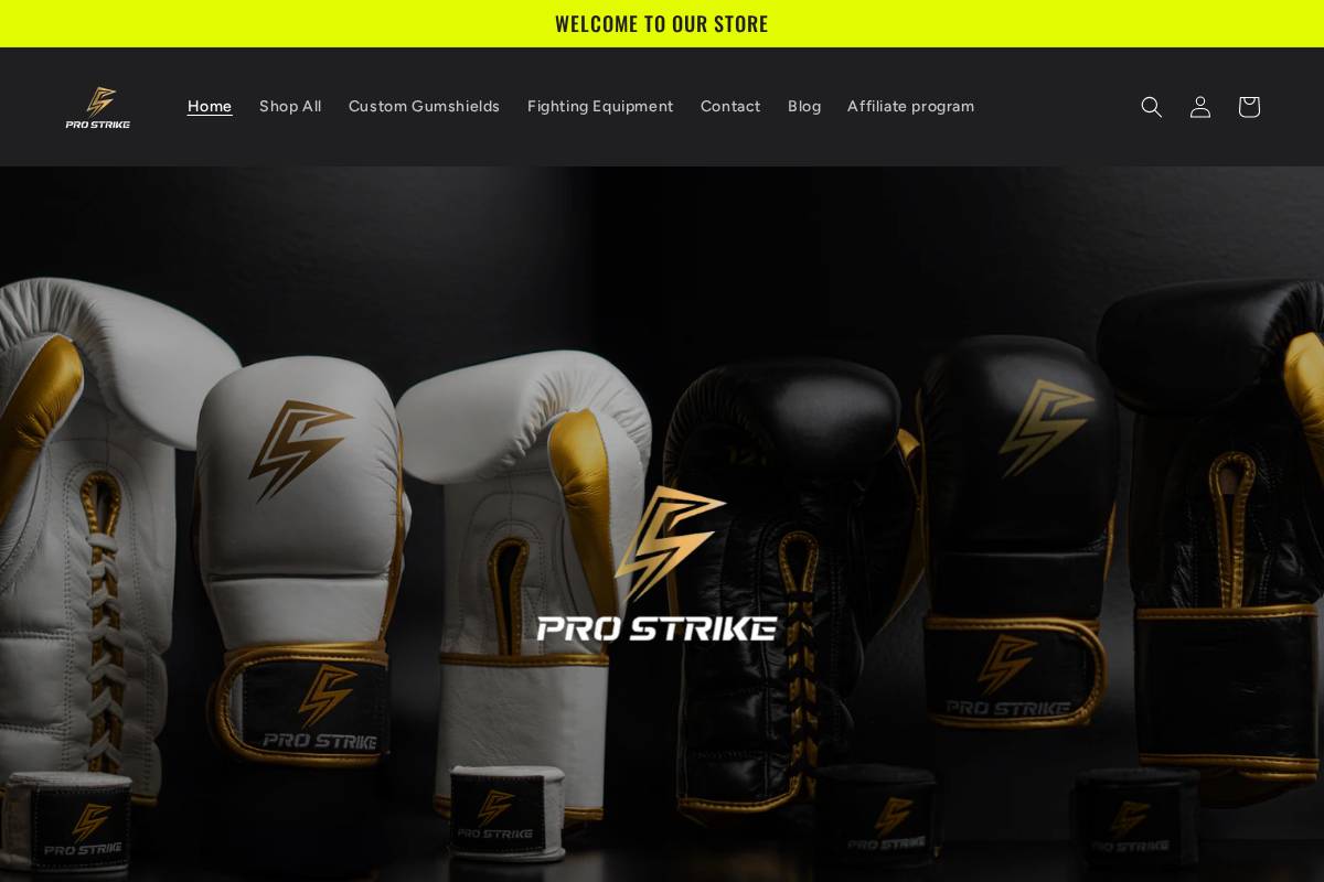 prostrikeshop.com homepage screenshot