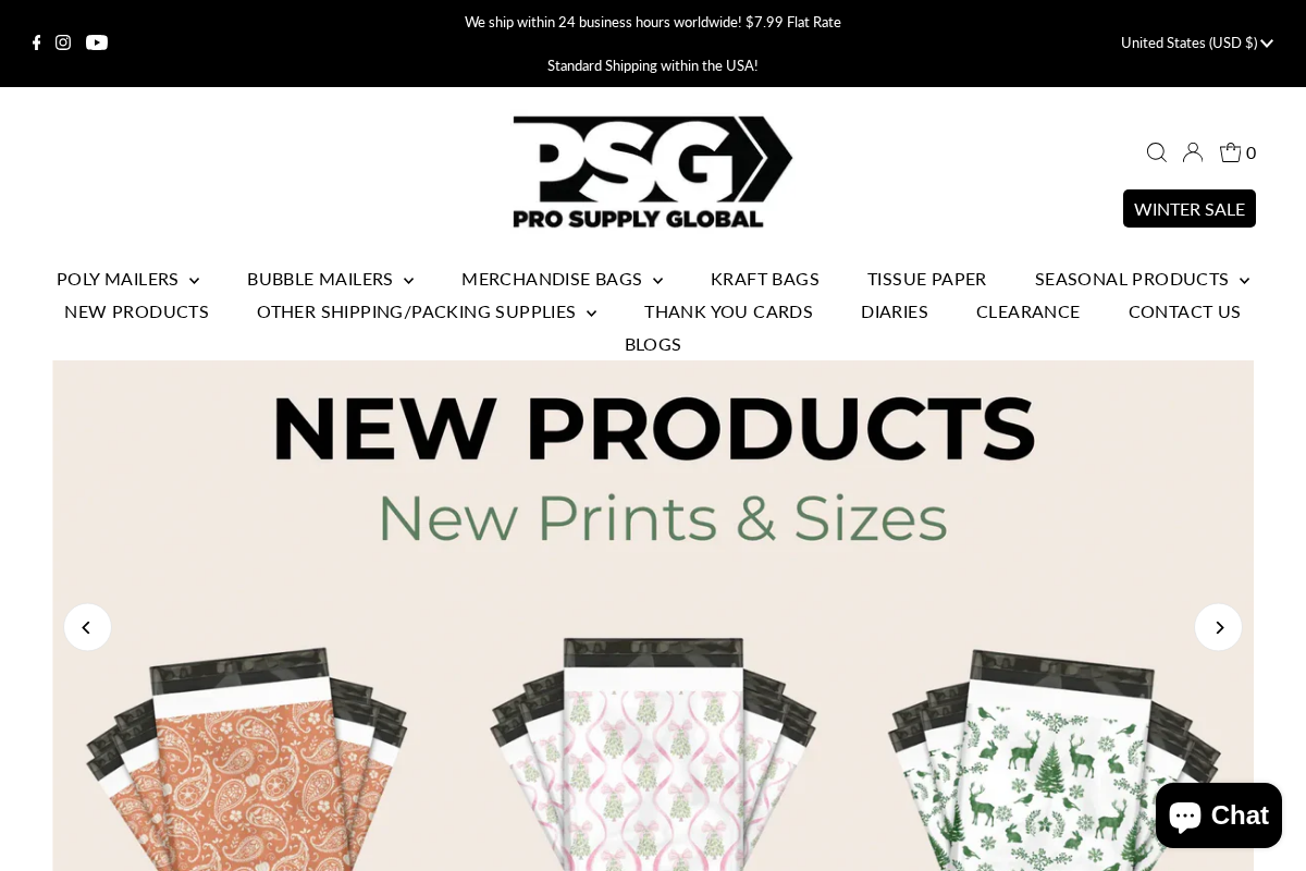 Pro Supply Global homepage screenshot