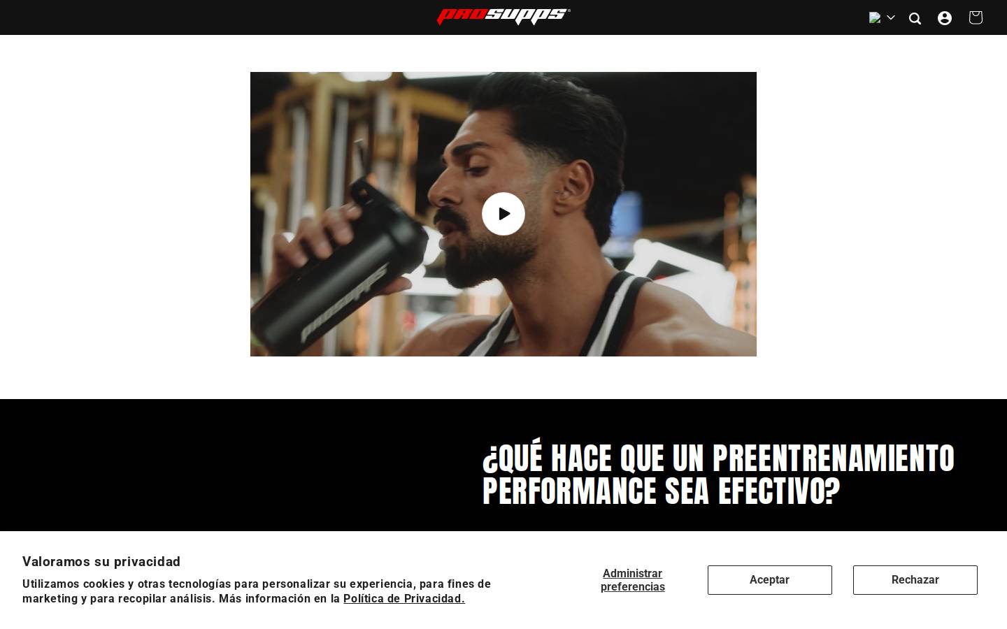 prosupps.com homepage screenshot