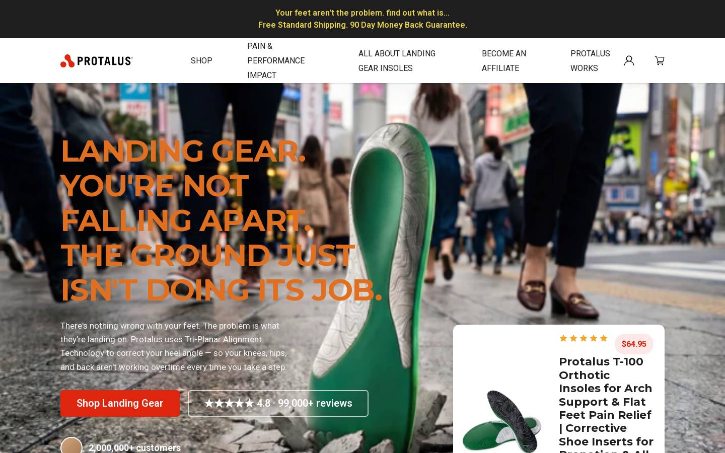 Protalus homepage screenshot