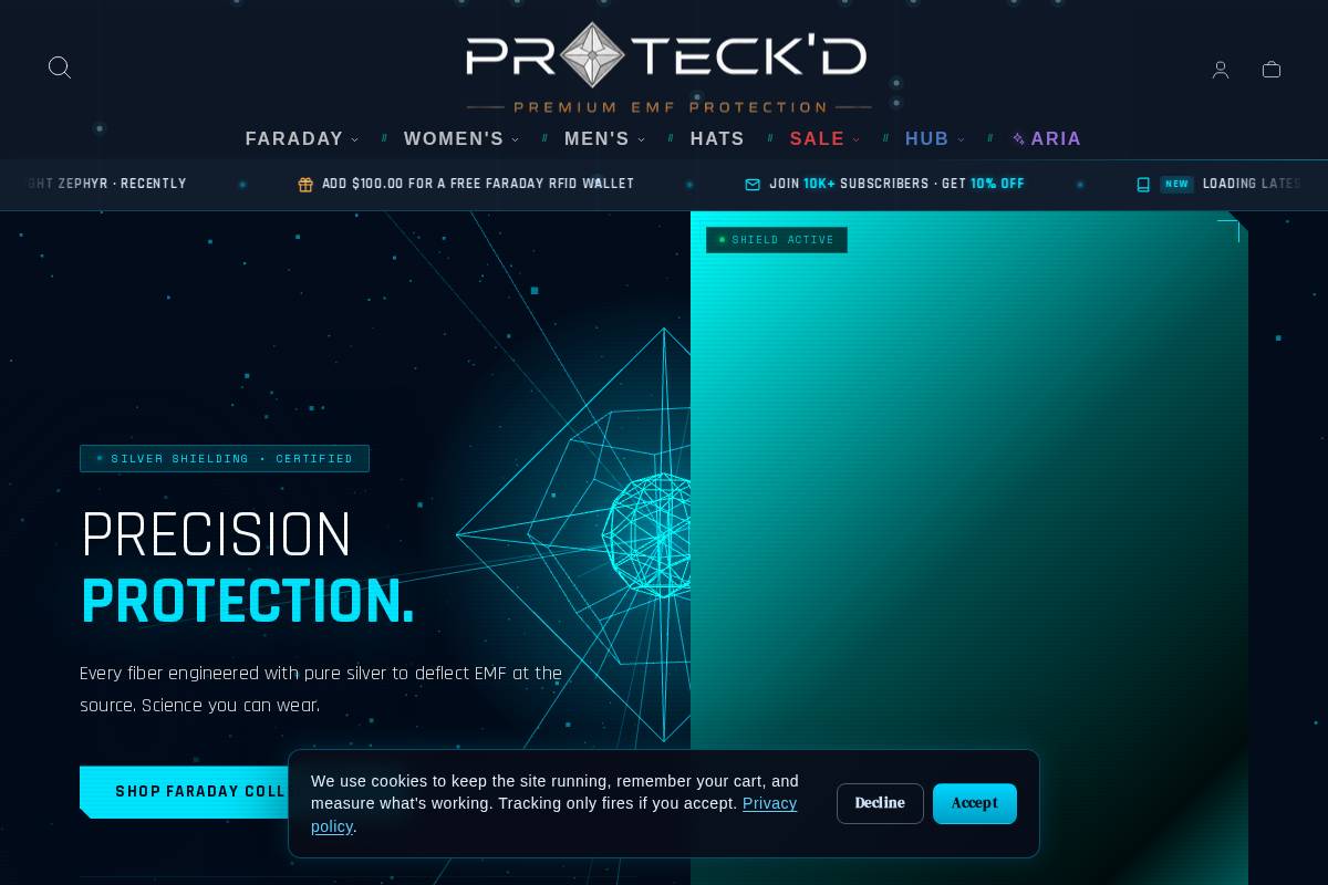 proteckd.com homepage screenshot