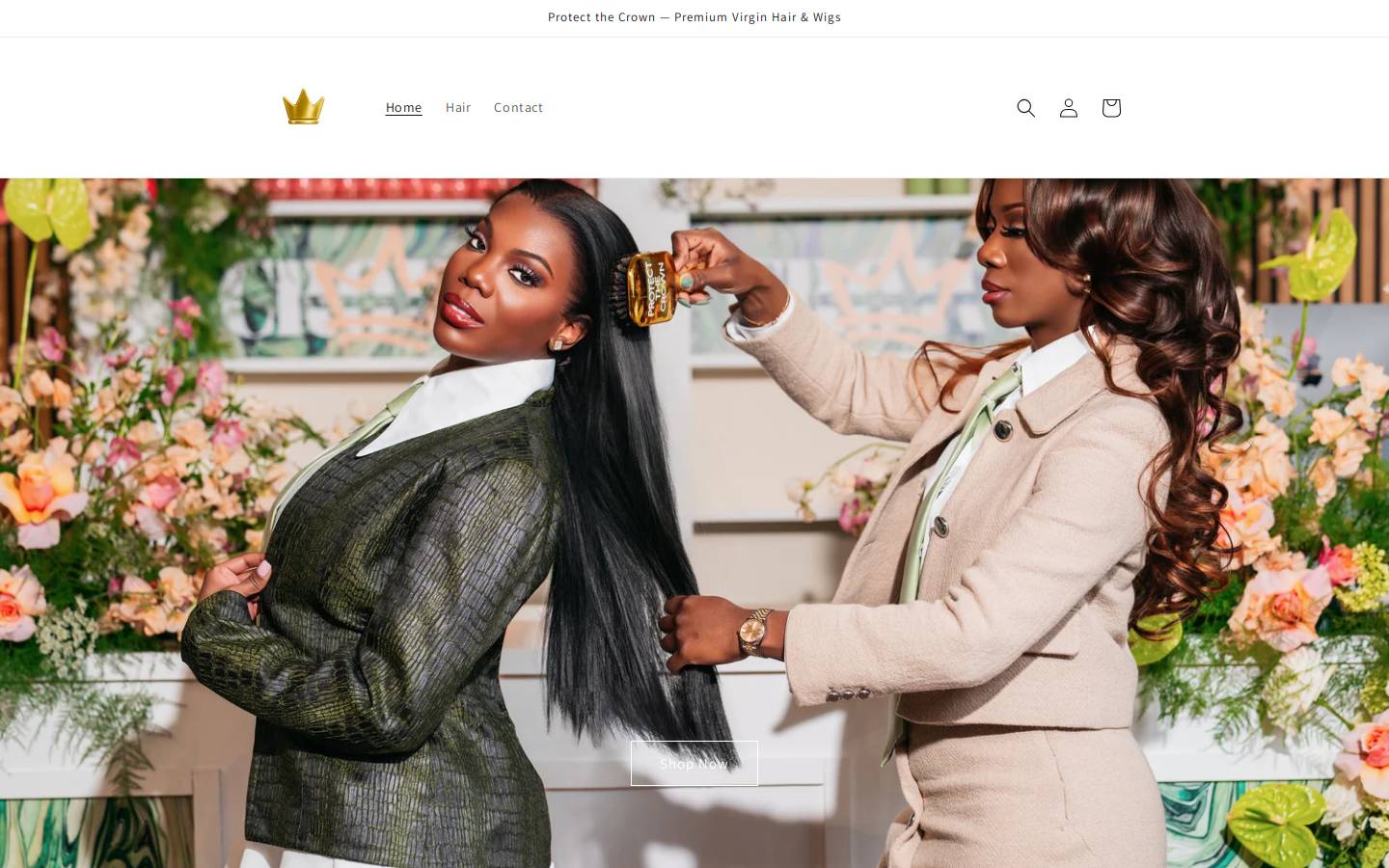 protecthecrown.com homepage screenshot