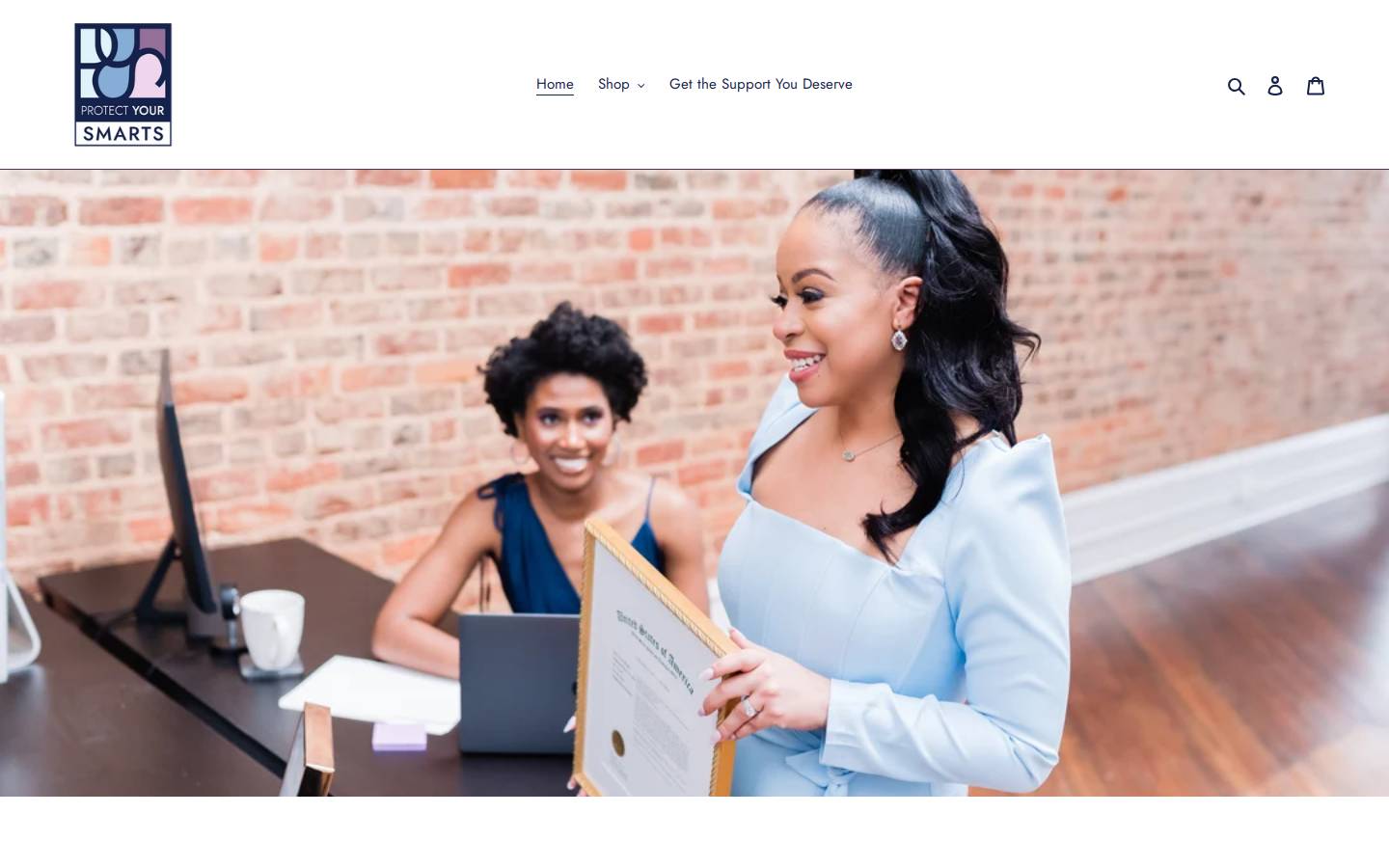 protectyoursmarts.shop homepage screenshot