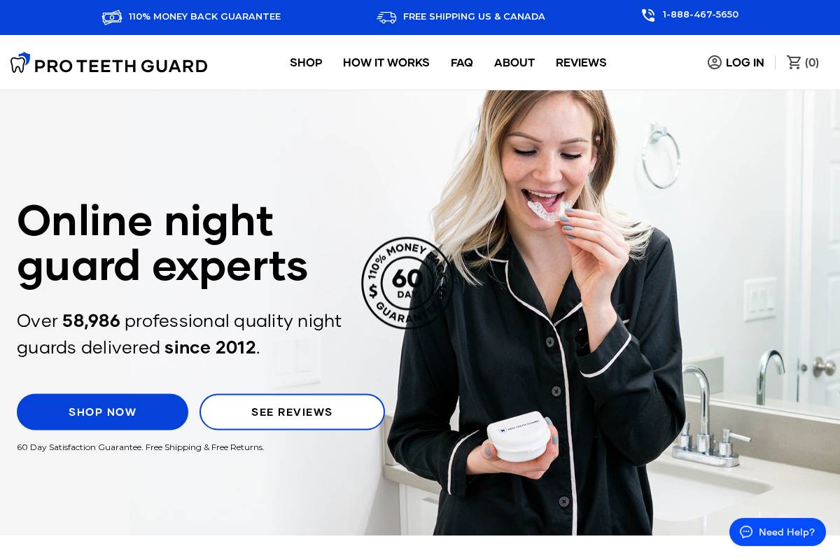 proteethguard.com homepage screenshot