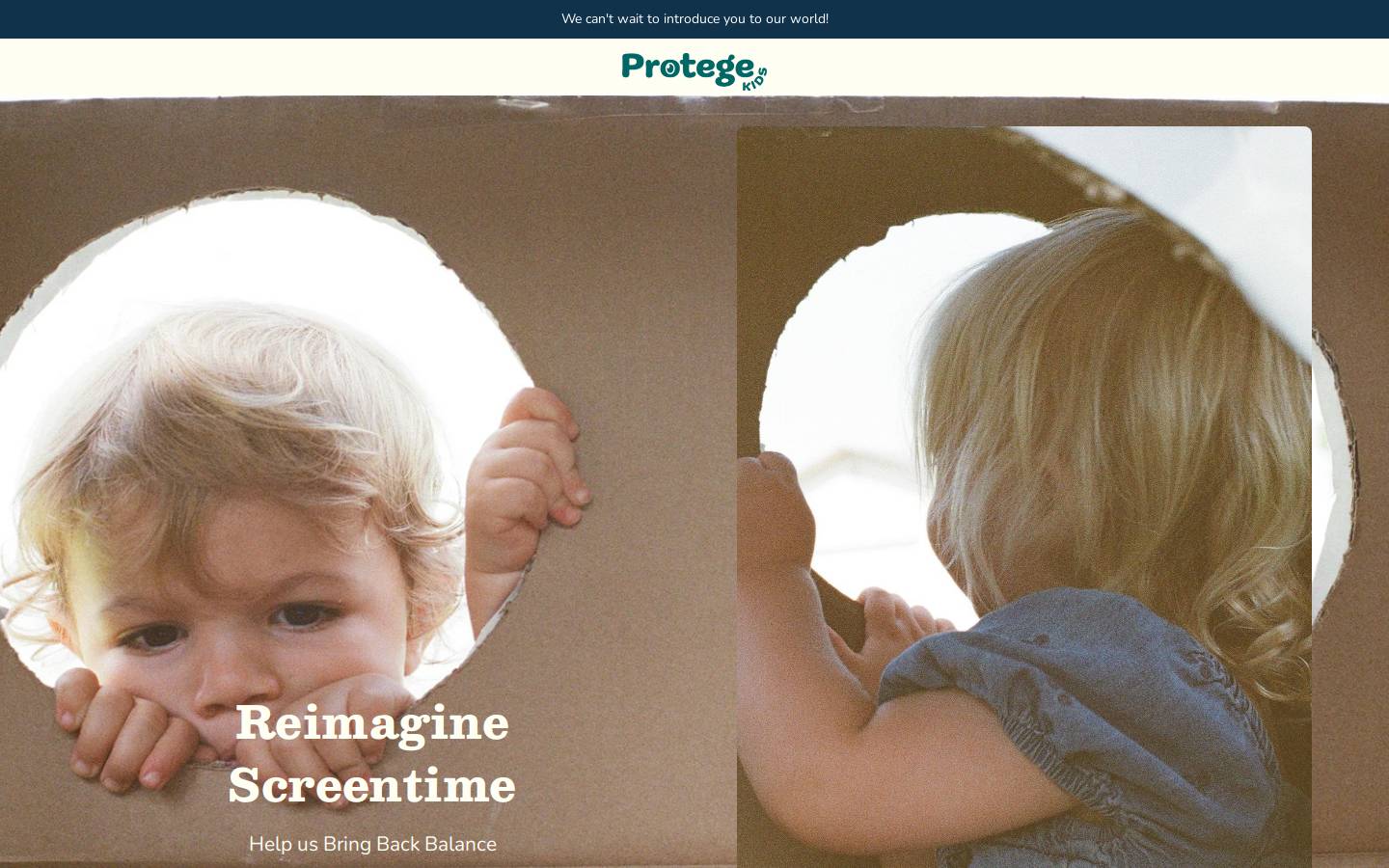 protegekids.com homepage screenshot
