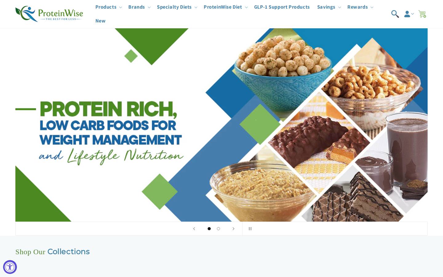 proteinwise.com homepage screenshot