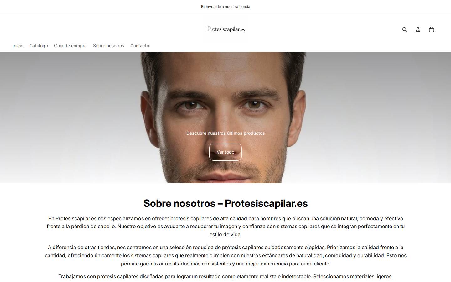 protesiscapilar.es homepage screenshot