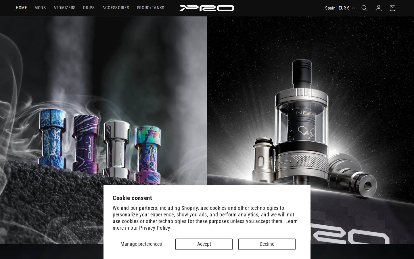 protocolvapetech.com homepage screenshot