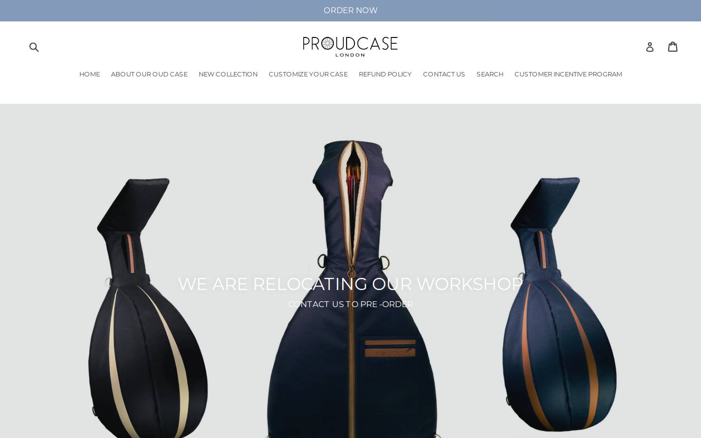 proudcase.com homepage screenshot