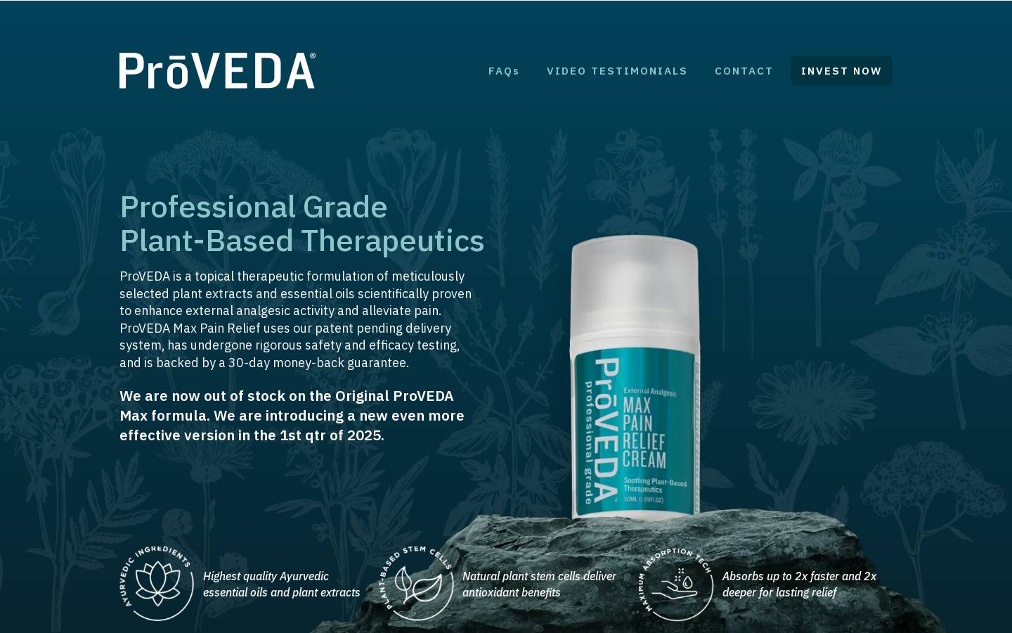 proveda.com homepage screenshot