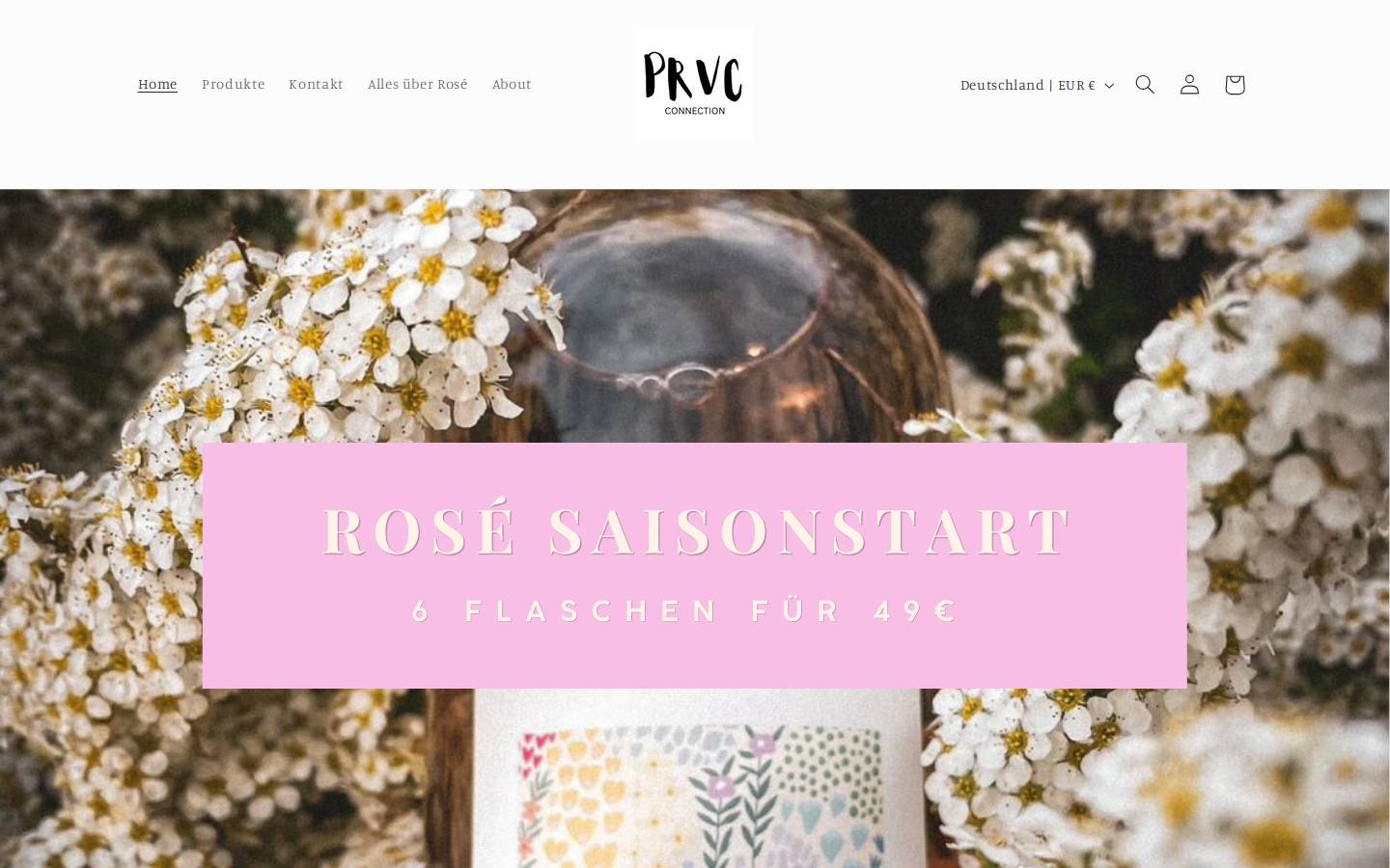 provenceconnection.de homepage screenshot