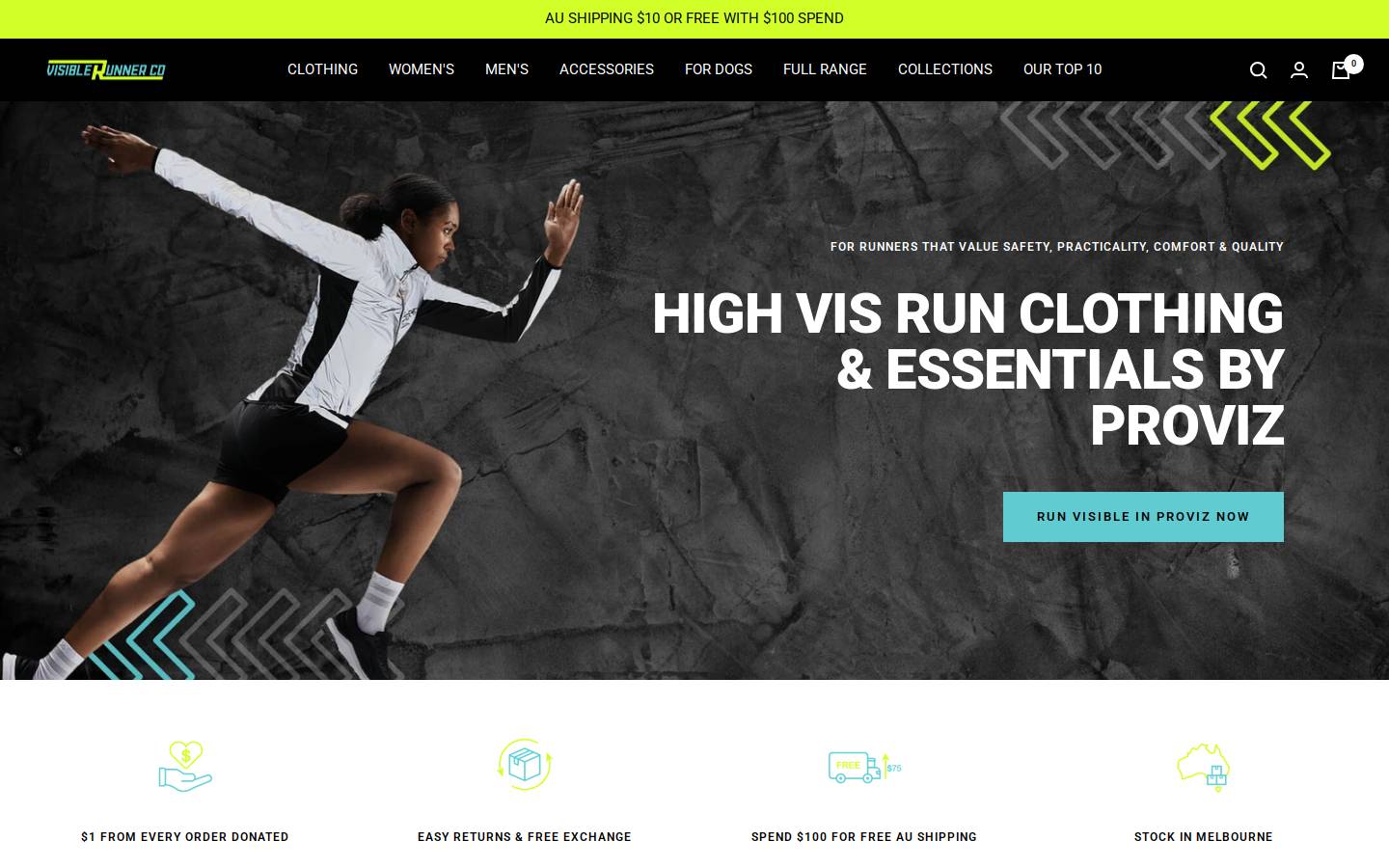 provizaustralia.com homepage screenshot