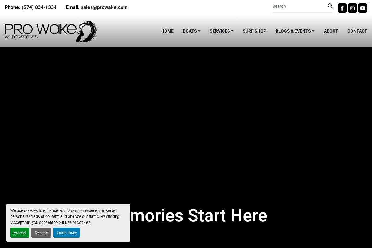 prowake.com homepage screenshot