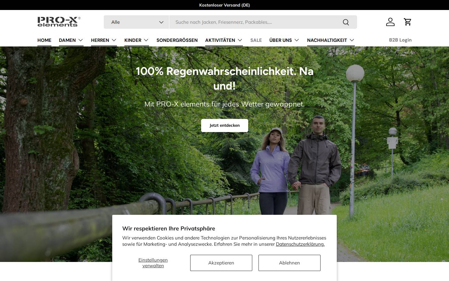 proxelements.com homepage screenshot