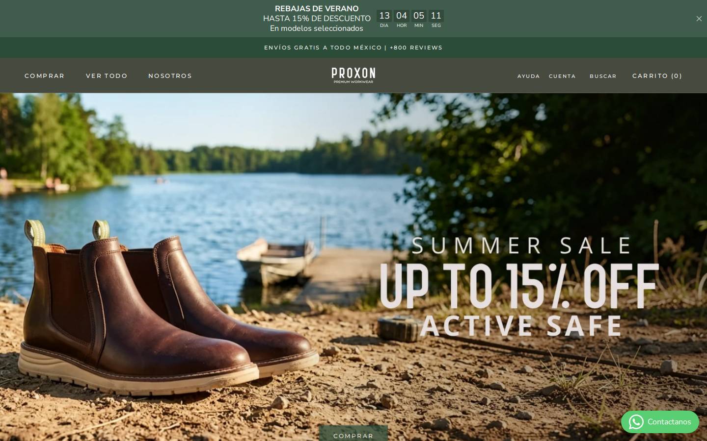 proxon.mx homepage screenshot