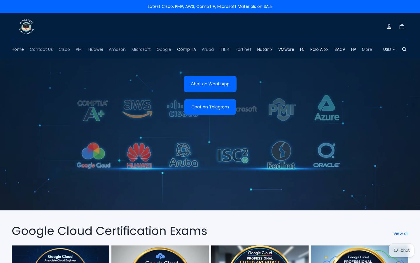 proxycert.com homepage screenshot