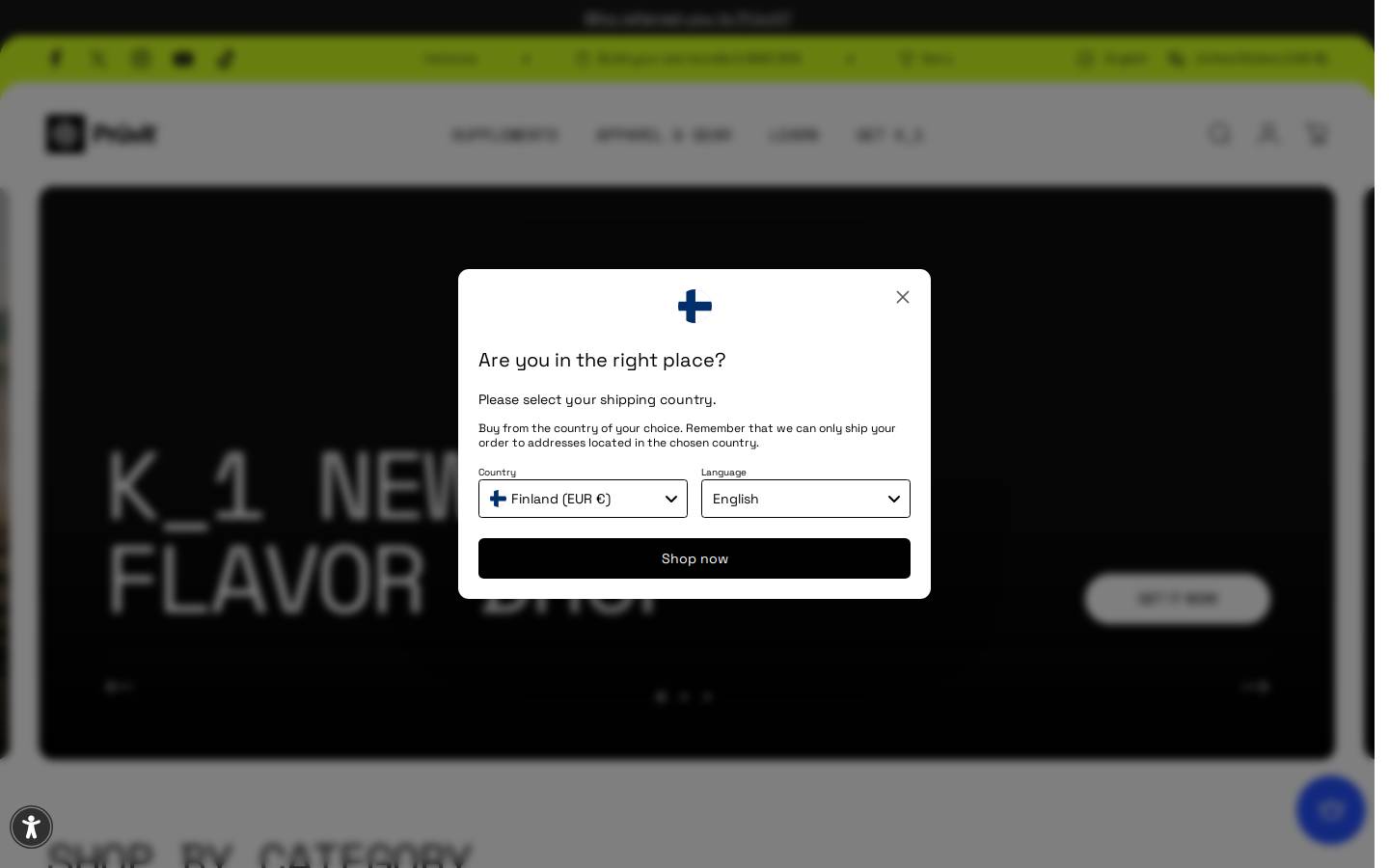 Pruvit homepage screenshot