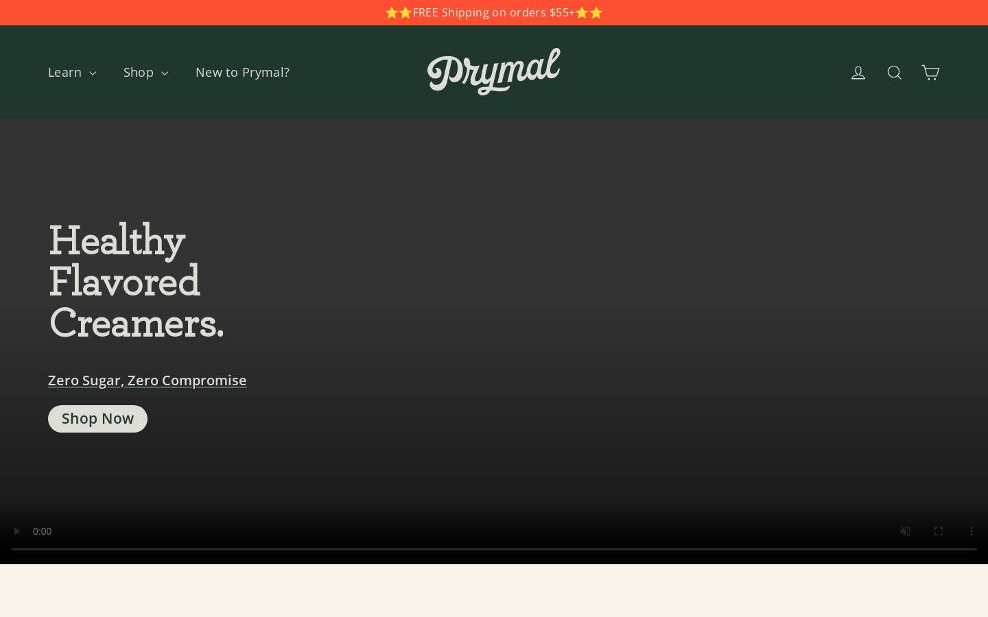 prymal.com homepage screenshot