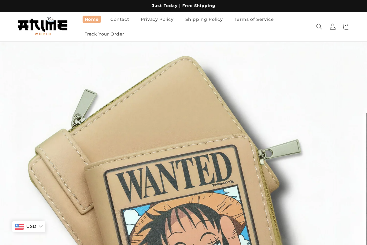 Anime World homepage screenshot