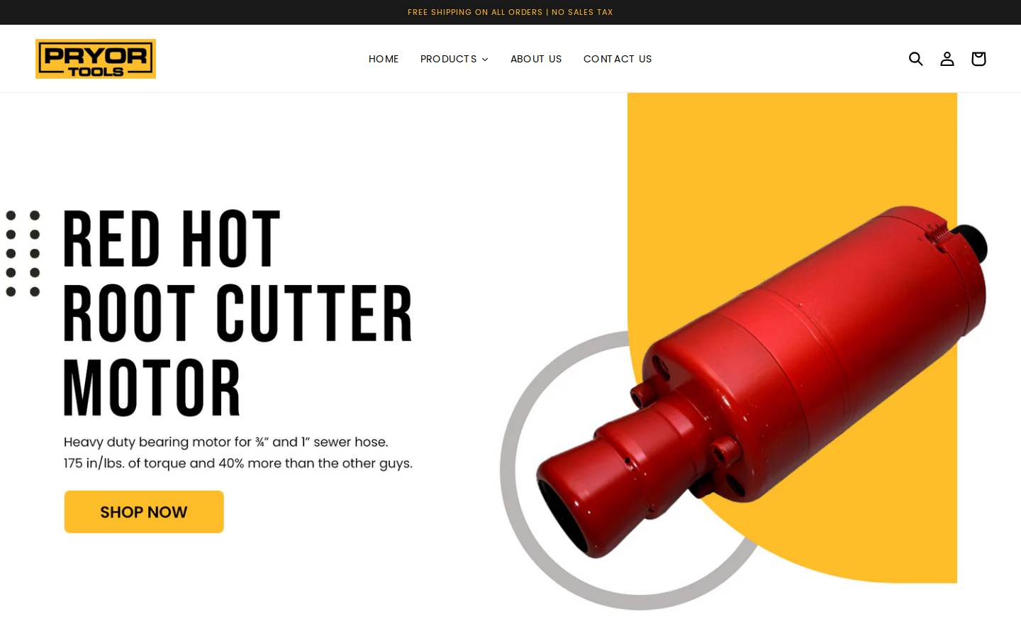pryortools.com homepage screenshot