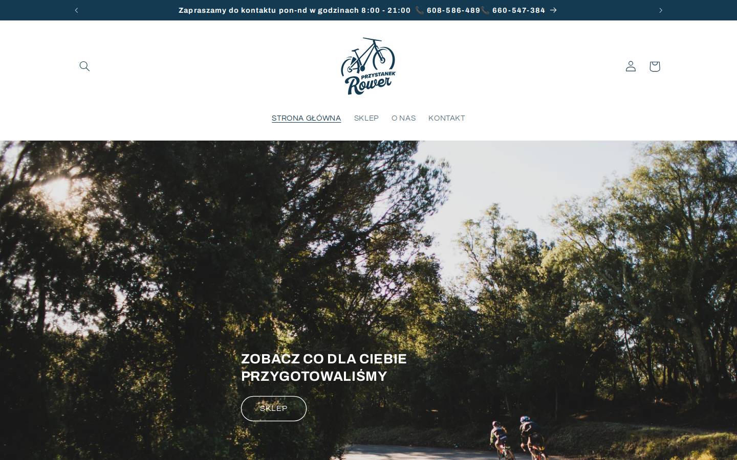 przystanekrower.pl homepage screenshot