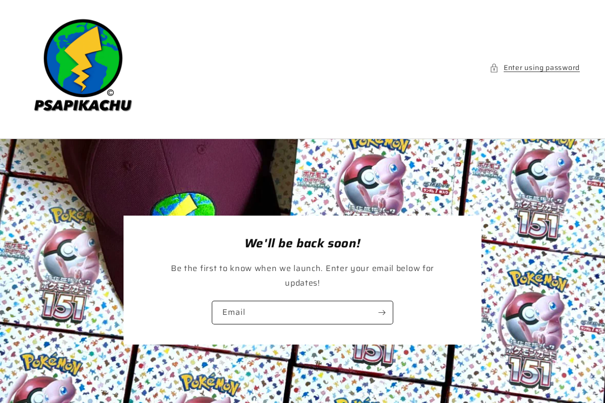 psapikachu.com homepage screenshot