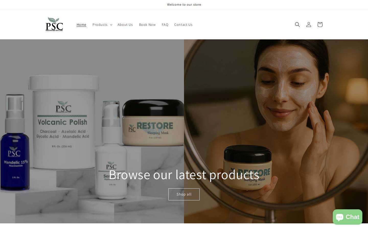 psc4myskin.com homepage screenshot